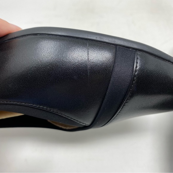 Clarks Un Darcey Ease Black Leather Ballet Flats - Picture 8 of 10